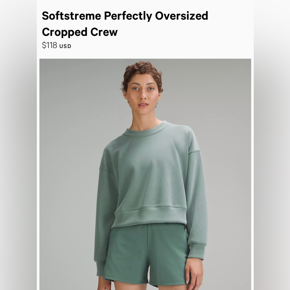 Softstreme Perfectly Oversized Cropped Crew